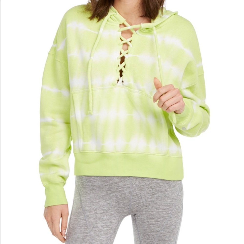 Free People Movement Hooded Tie Dye Sweatshirt